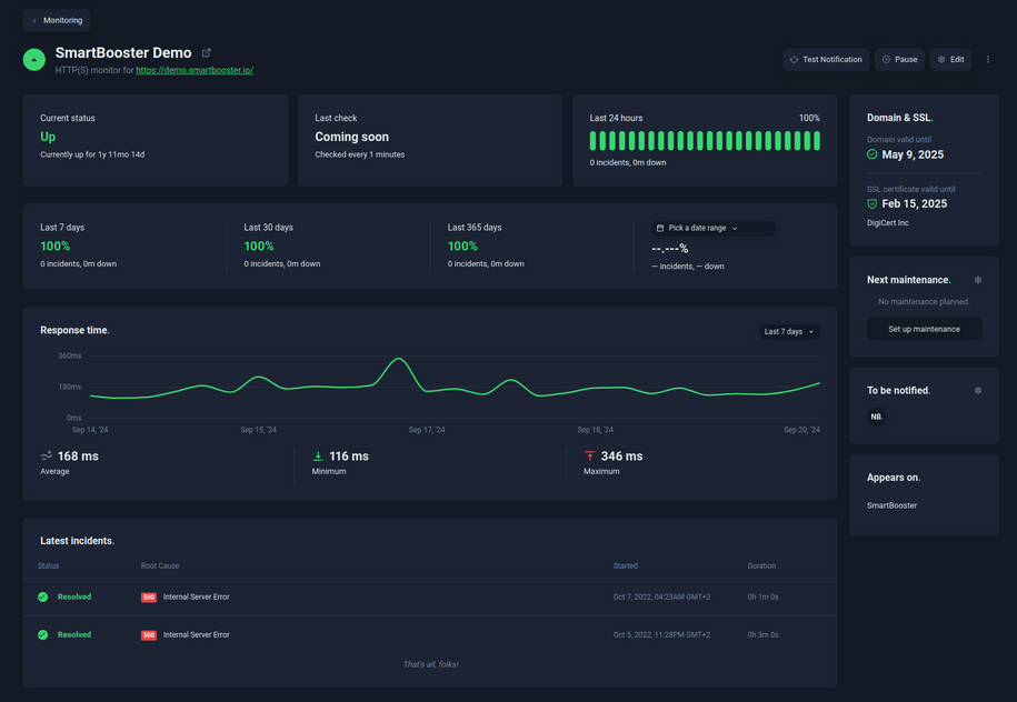 Pack hébergement & monitoring